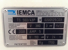 sales  IEMCA TS-560P-43 usado